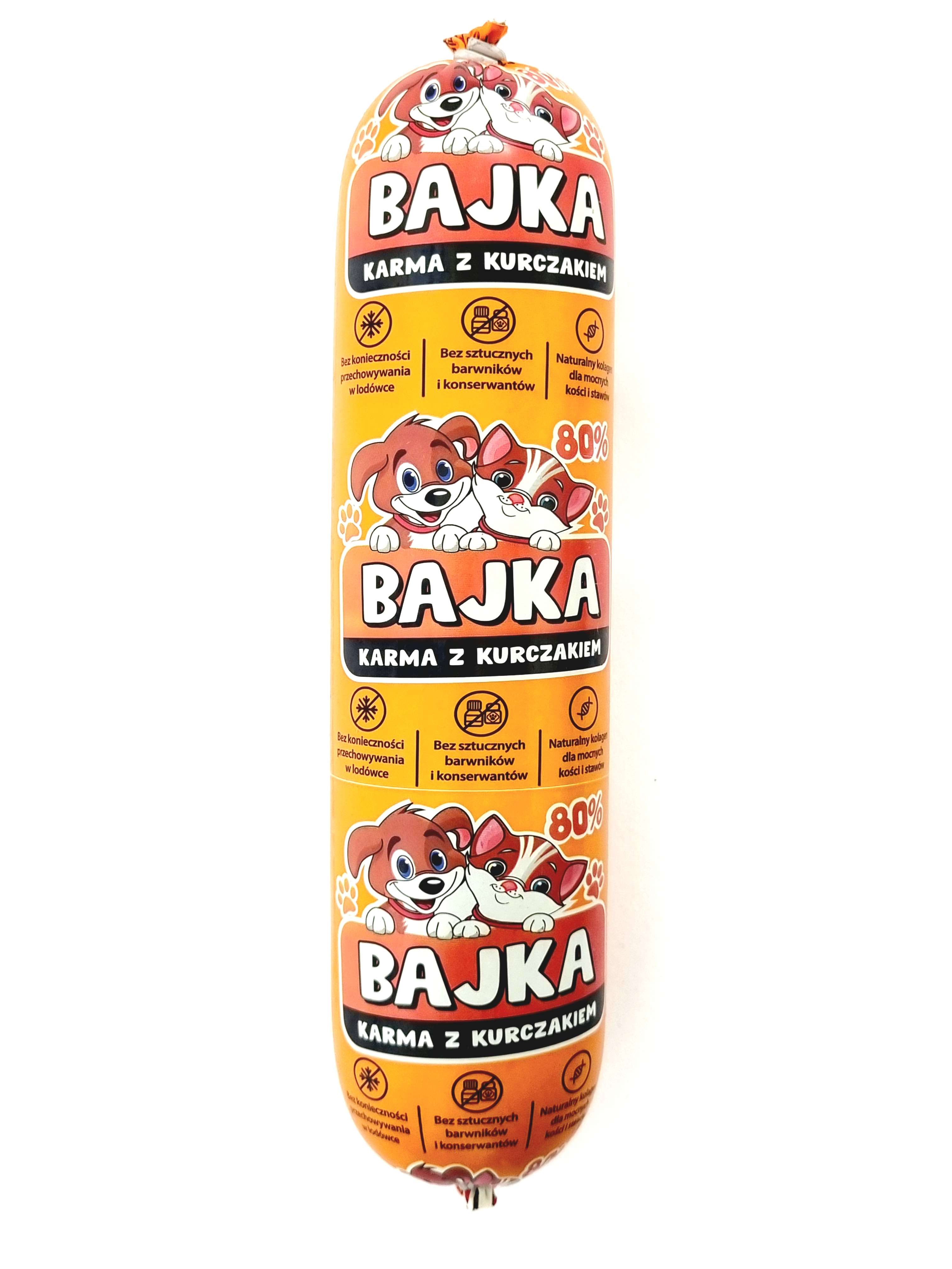 BAJKA CLASSIC Z KURCZAKIEM 10X1KG  (Sugerowana cena sprzedaży w detalu 3,99 zł brutto.)
